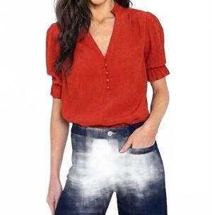 NEW GO BY GO SILK zip knit top in cayne